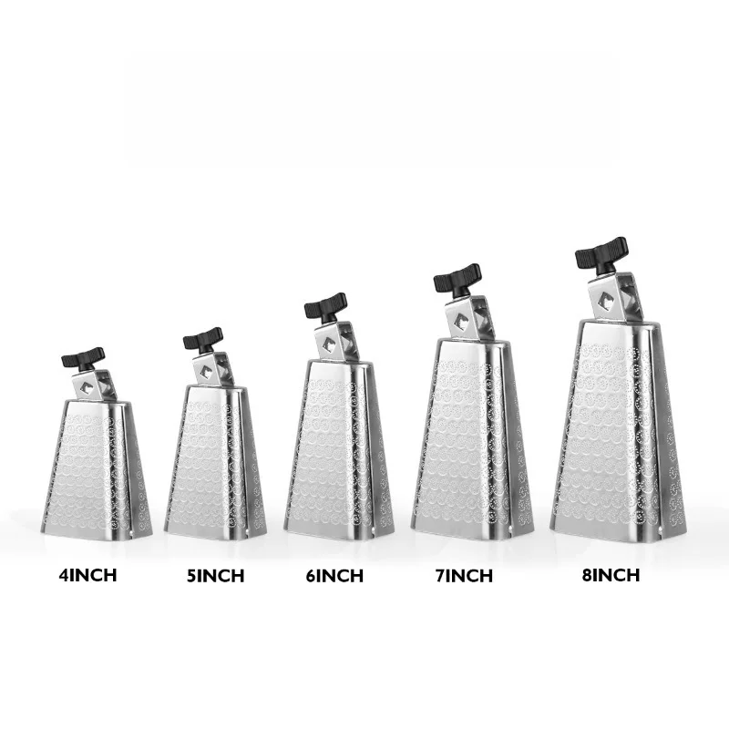 Wholesale Black Metal Cowbells Popular Noise Makers Sporting Events Percussion Accessories