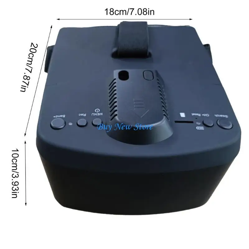 20CE LS800D FPV Goggles 5.8G com tela 5 polegadas com resolução 800x480