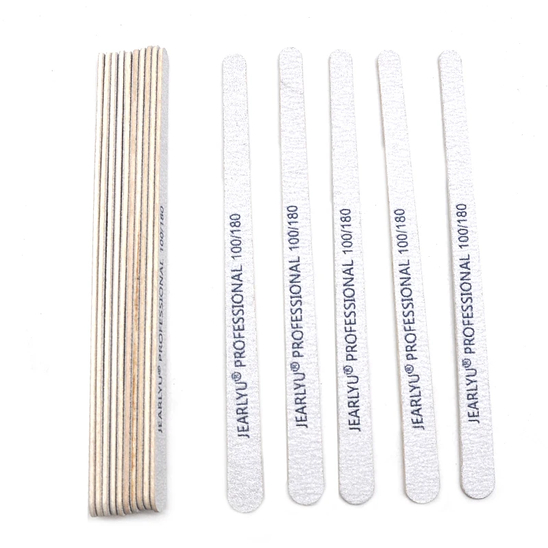 5/10 stücke Set profession elle Double-End Holz nagel feilen Graues Sandpapier Nagel Gel politur Dateien wasch bare Maniküre Pediküre Kunstwerk zeuge