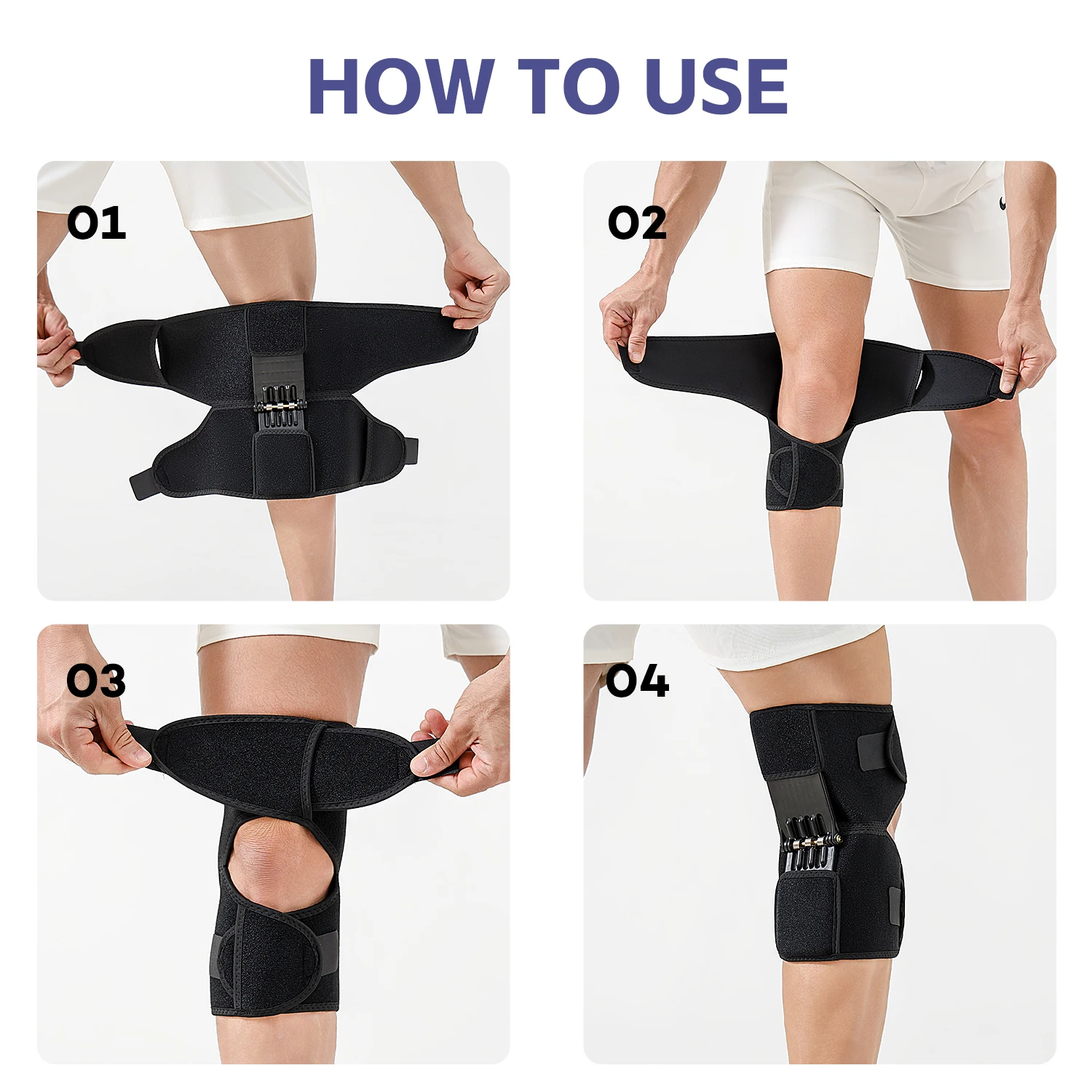 Picture 6: 1 PC Knee Joint Booster Outdoor Mountaineering Leg Support Walking Climbing Patella Knee Protection Knee Brace