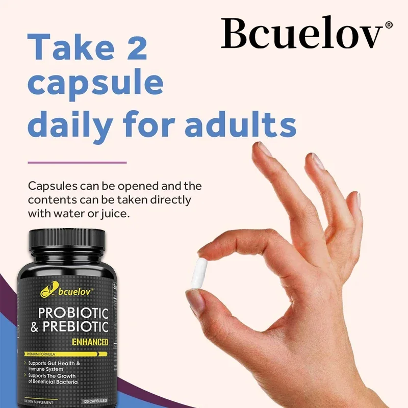 Bio Probiotic Capsules with 440 Million CFU Digestive Enzymes Help Accelerate Gastric Digestion and Immune System Metabolism