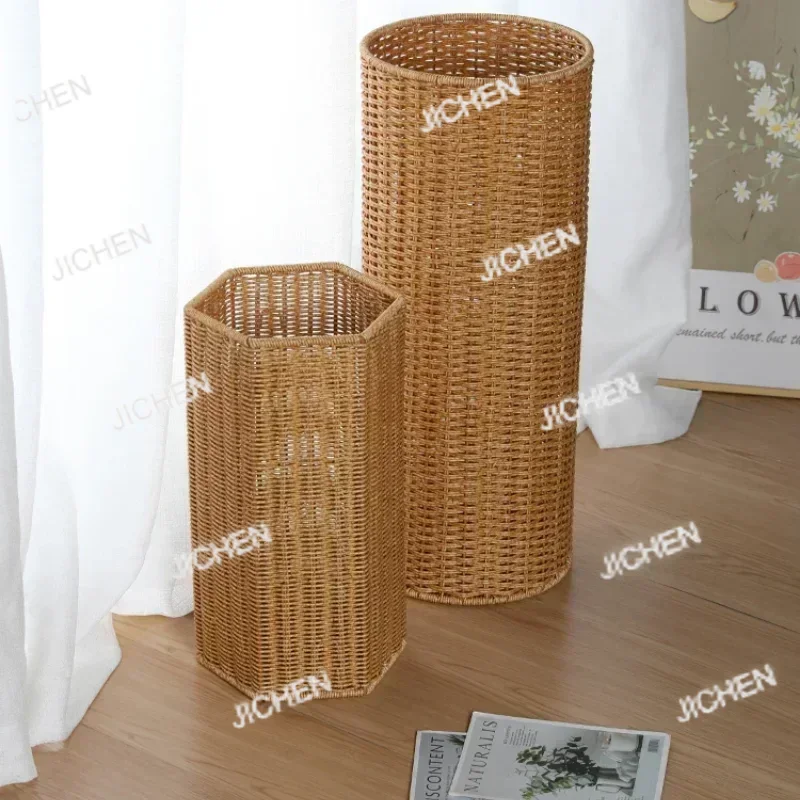 

Подставка для зонтов JC из искусственного ротанга: креативный держатель-органайзер для зонтов для гостиной и дома