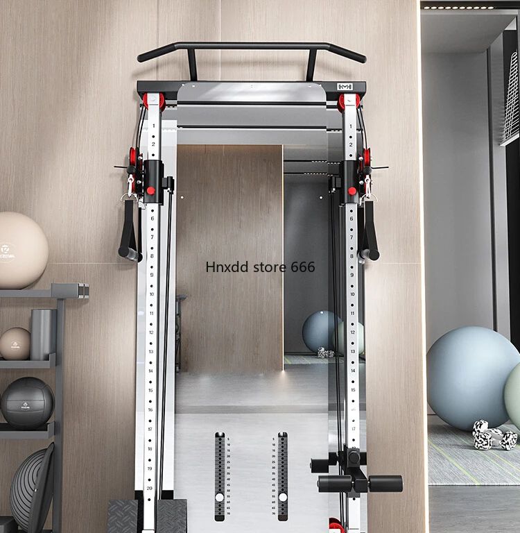 Unilateral wall-mounted mirror bird comprehensive trainer Household wall-mounted fitness equipment