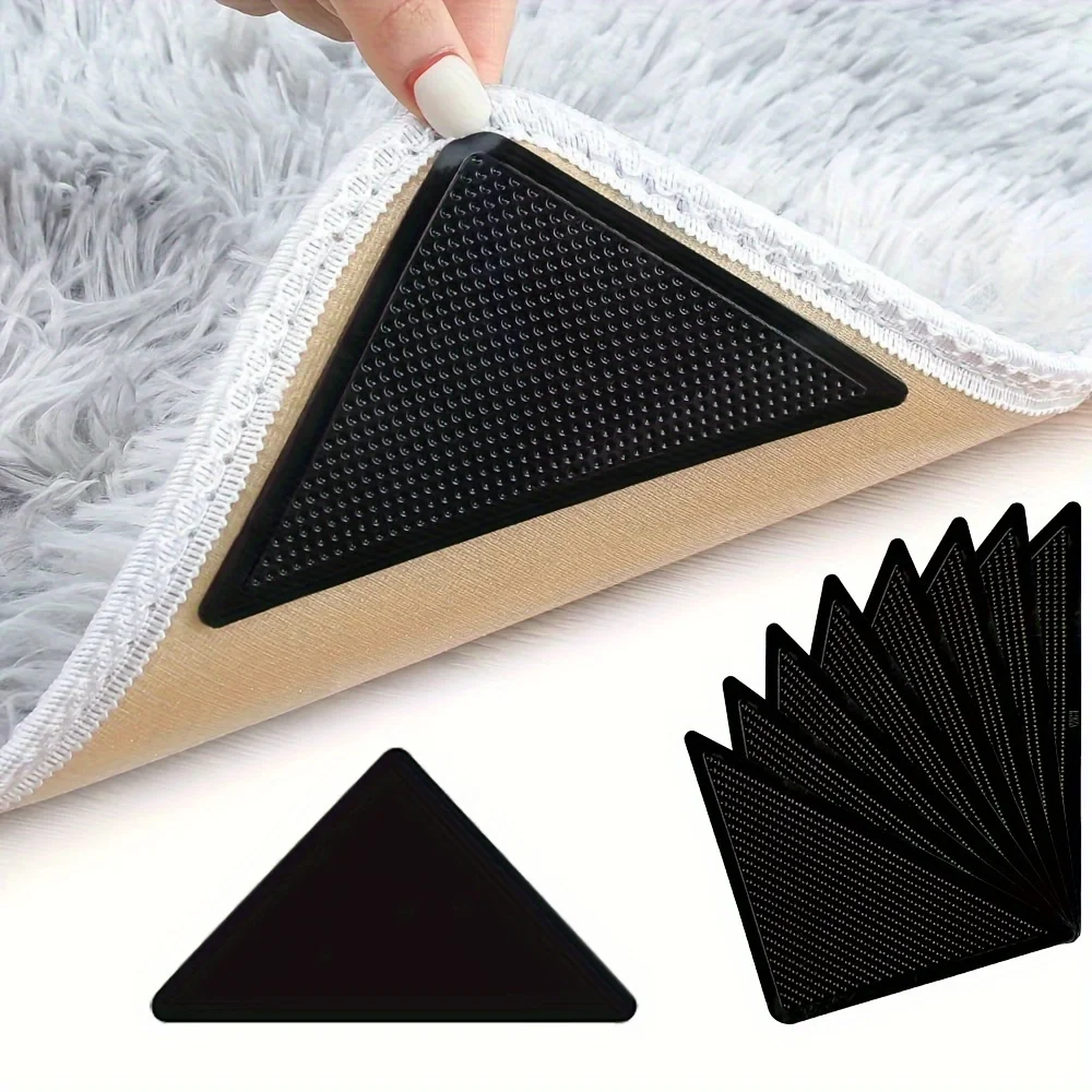 20pcs Non-Slip Rug Grippers For Hardwood Floors And Tiles - Reusable And Washable - Dual-Sided Adhesive Rug Tape Gripper
