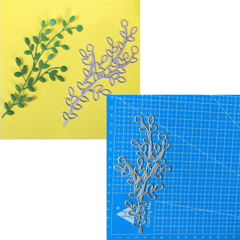 Blätter-Stanzformen aus Metall, Schablone für Scrapbooking, Papierhandwerk, Stanzschablone, Prägeschablone, 1 Stück