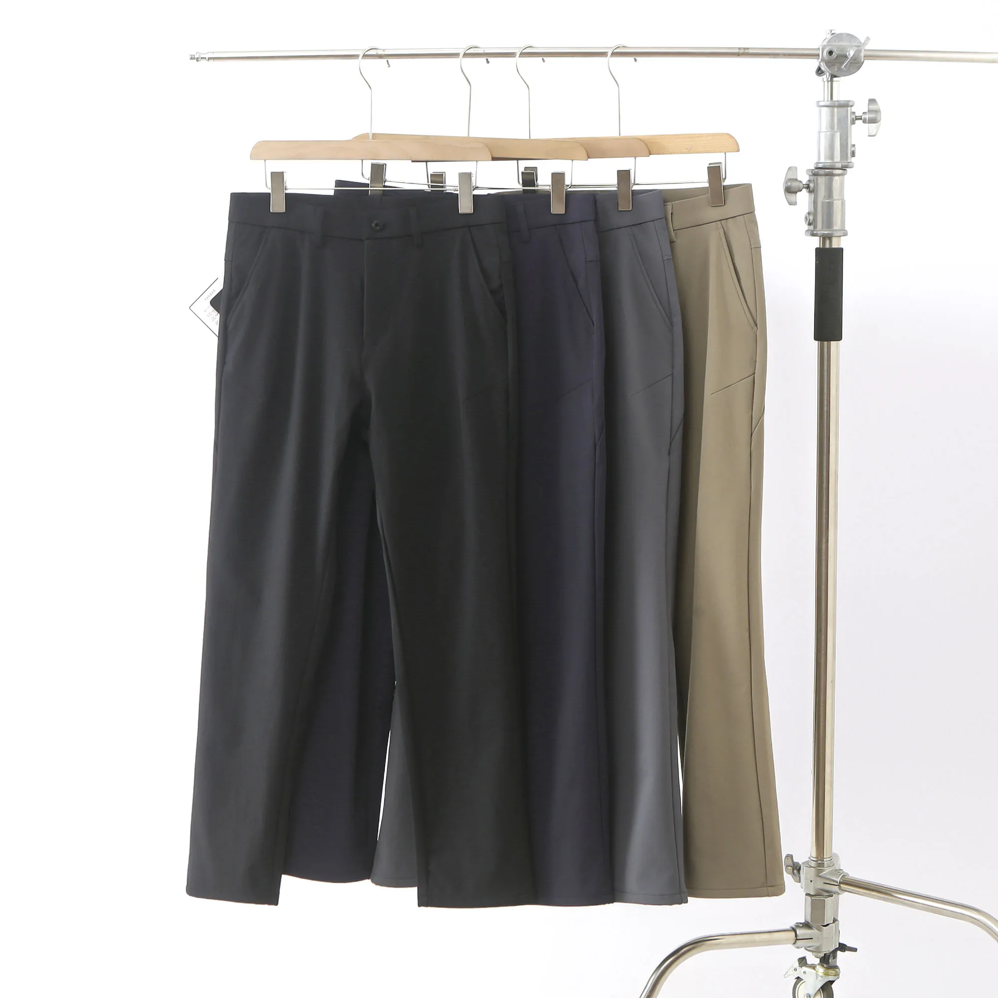 

High Elastic Comfortable Men's Commuter Straight Leg Casual Pants Fall Faion Wear Resistant Far Infrared Bla Tech