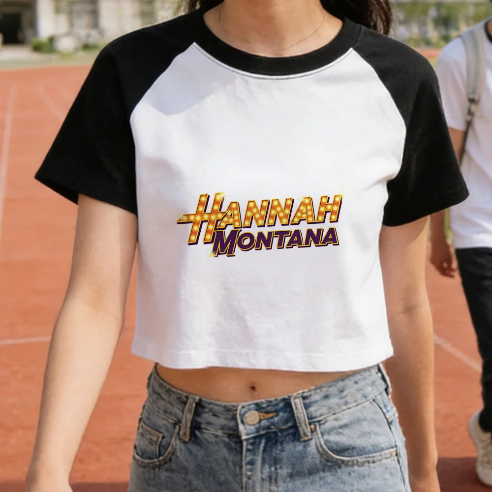 Hannah Montana Crop-Top Teenager lustig 2000er Manga günstige Tops T-Shirts Gothic 2000er Party Grunge Y2K – Detail 12