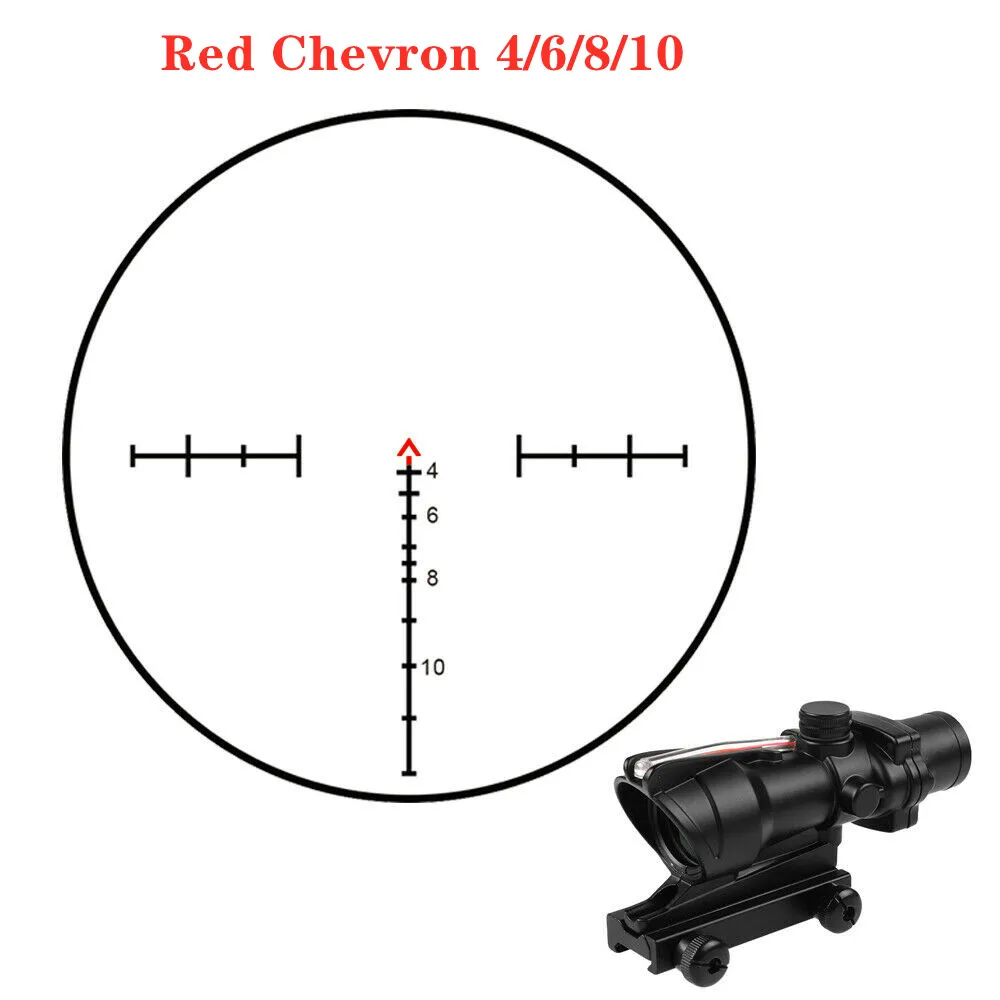 4x32 الألياف البصرية الأحمر الأخضر شيفرون الصليب مضيئة نطاق البصر التكتيكي