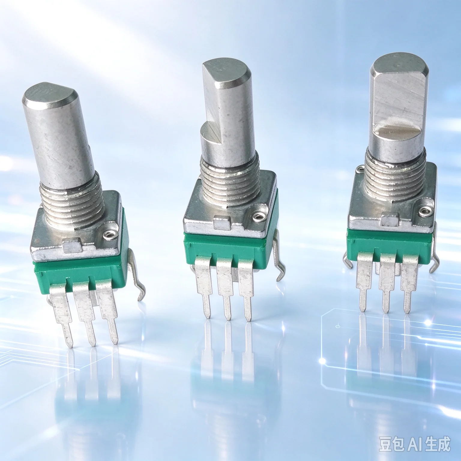 30pcs Vertical Single Gang Potentiometer 097 B10K 50K 100K D Shaft Bracket for Precision Audio