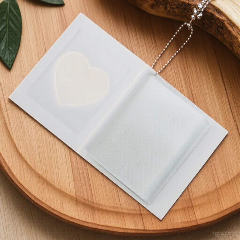 

Small Photo Album Heart Photo Holder 3 Inch Portable Kids Gift Moisture Proof Scrapbook Album For Women Girls