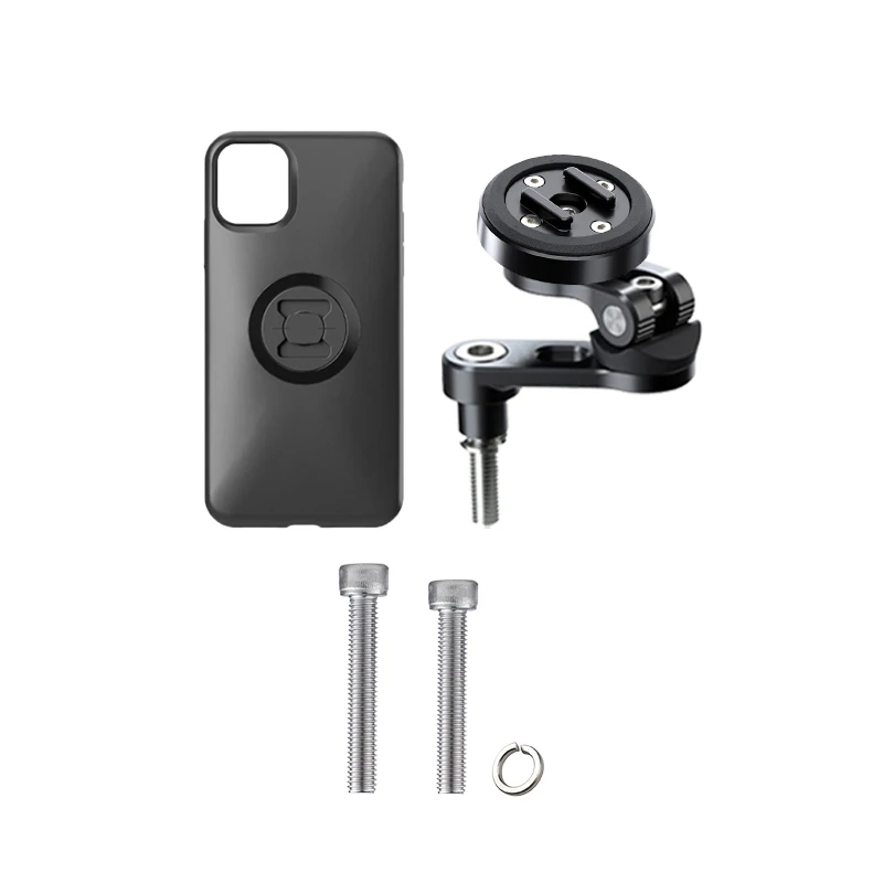 Motorcycle Phone Bracket Steel Clamp Bracket Shock-Proof Quick Locking For M8 Bolt Hole Installed With IPhone Case Support SP