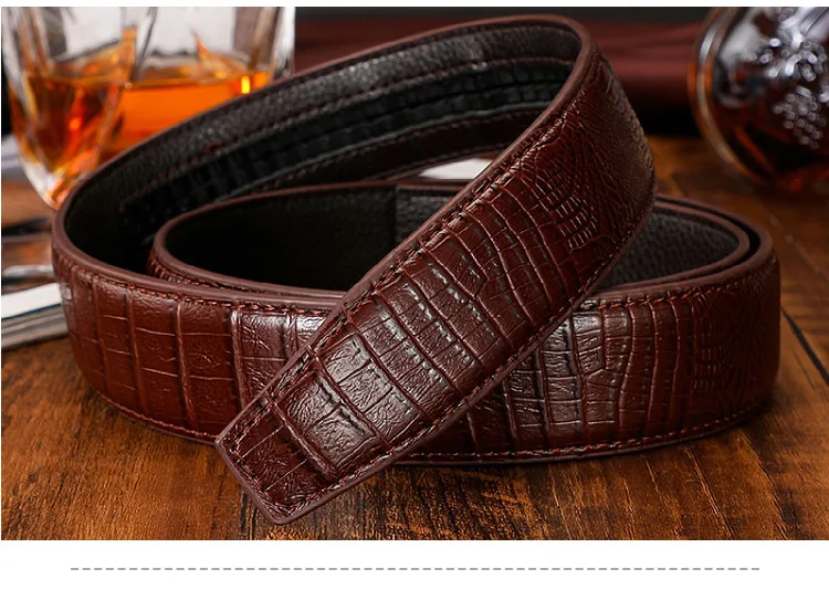 Männer Automatische Schnalle Gürtel Keine Schnalle Gürtel Marke Gürtel Männer Hohe Qualität Männlich Echte Strap Jeans Gürtel 3,5 cm gürtel – Detail 8