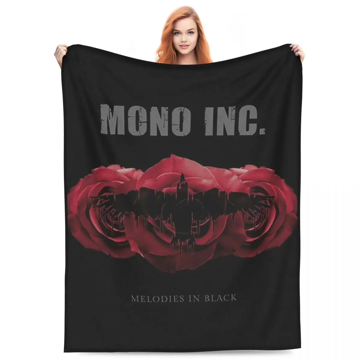 

Germany Mono Inc Band Decke Rock Music Blankets Flannel Throw Blanket Throw Blankets for Couch Bedding Office Throws Bedspread
