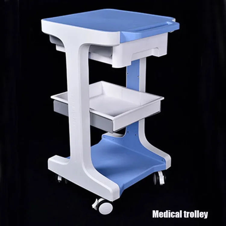 Mobile medical beauty Beauty device New Trolley Design Medical Simple Metal Plastic medical Trolley HOSPITAL trolley