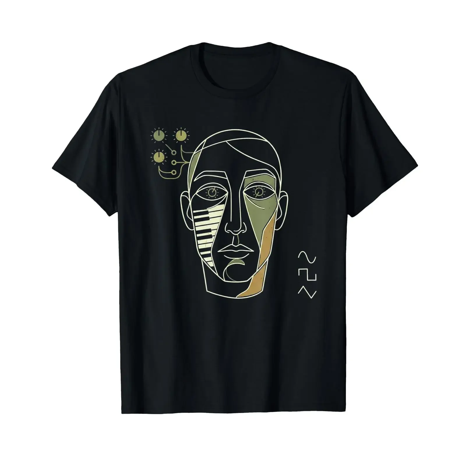 Analog Vintage Modular Synthesizer T Shirt vintage Washed Breathable graphic Comfortable Stylish homme designer clothes Unisex