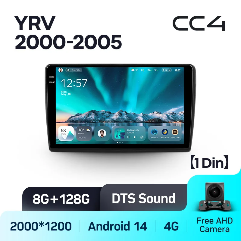 TEYES CC4 voor Daihatsu YRV 2000 - 2005 Autoradio, multimediasysteem voor in de auto, touchscreen, autoradio met CarPlay, camera.