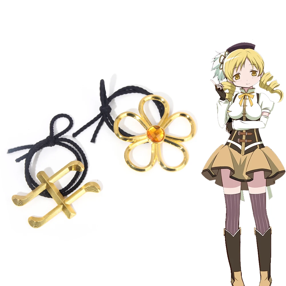 Anime Puella Magi Madoka Magica Elastic Hair Bands Tomoe Mami Miki Sayaka Headwear Fans Gift Cosplay Props For Women Jewelry