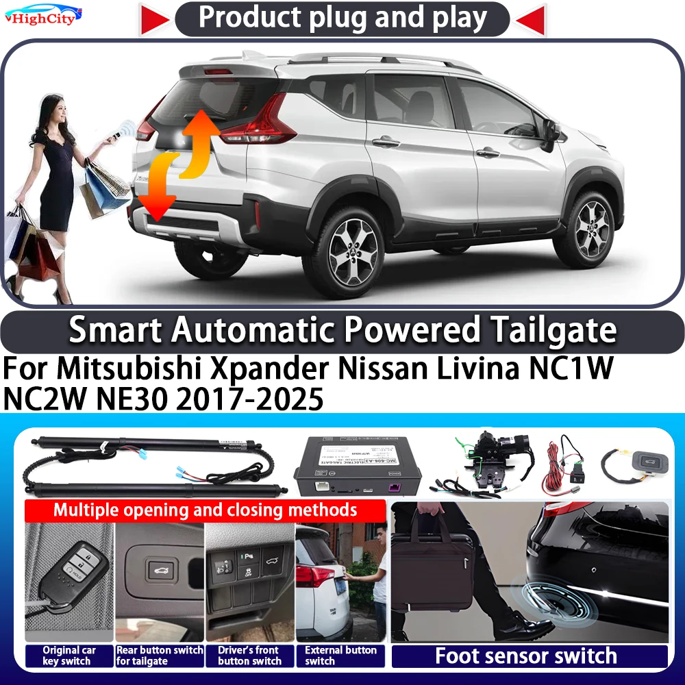 

For Mitsubishi Xpander Nissan Livina NC1W NC2W NE30 2017-2025 OEM Smart Automatic Powered Tailgate Key Close Kit Power Tailgate