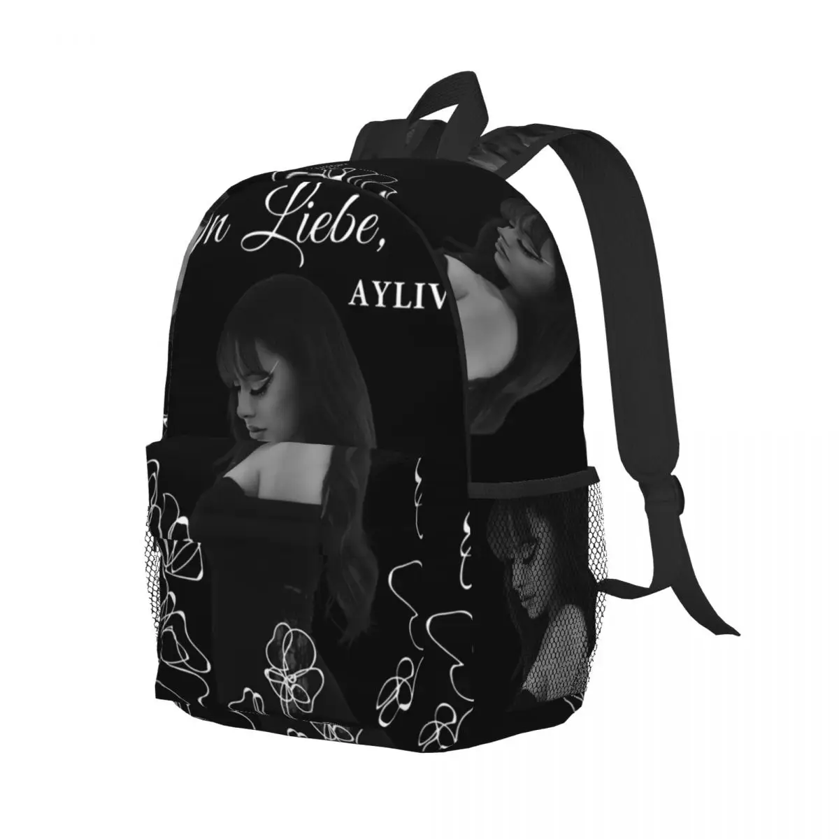 

Ayliva In Liebe Flower Backpack Student Boys Girls BookBag Kids School Bag Computer Shoulder Bags for Men Women
