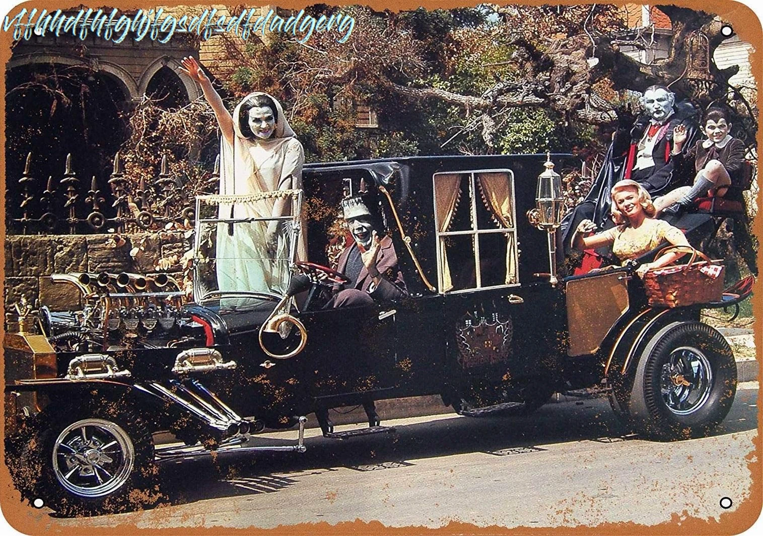 PaBoe 8 x 12 METAL SIGN - Munsters Koach Comic - Vintage Decorative Tin Sign sign
