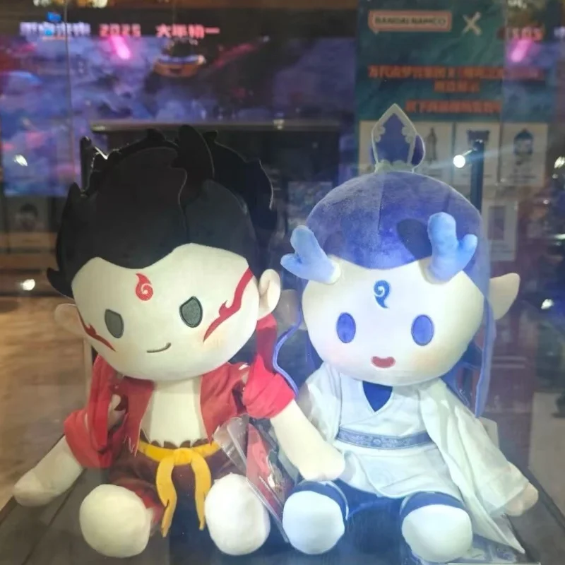 40 سنتيمتر حقيقية Nezha 2 أنيمي آو بينغ الكرتون أفخم الصينية Nezha تمثال Kawaii القطن الشكل دمية المقتنيات الاطفال هدايا مخصصة