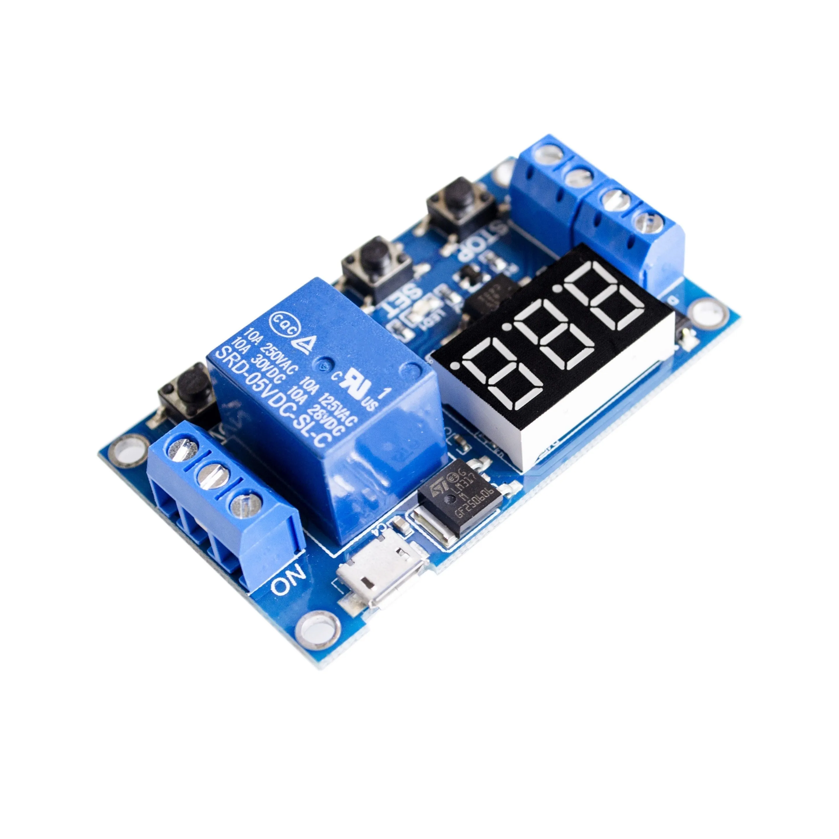 6-30V Relay Module Switch Trigger Time Delay Circuit Timer Cycle Adjustable 828 Promotion