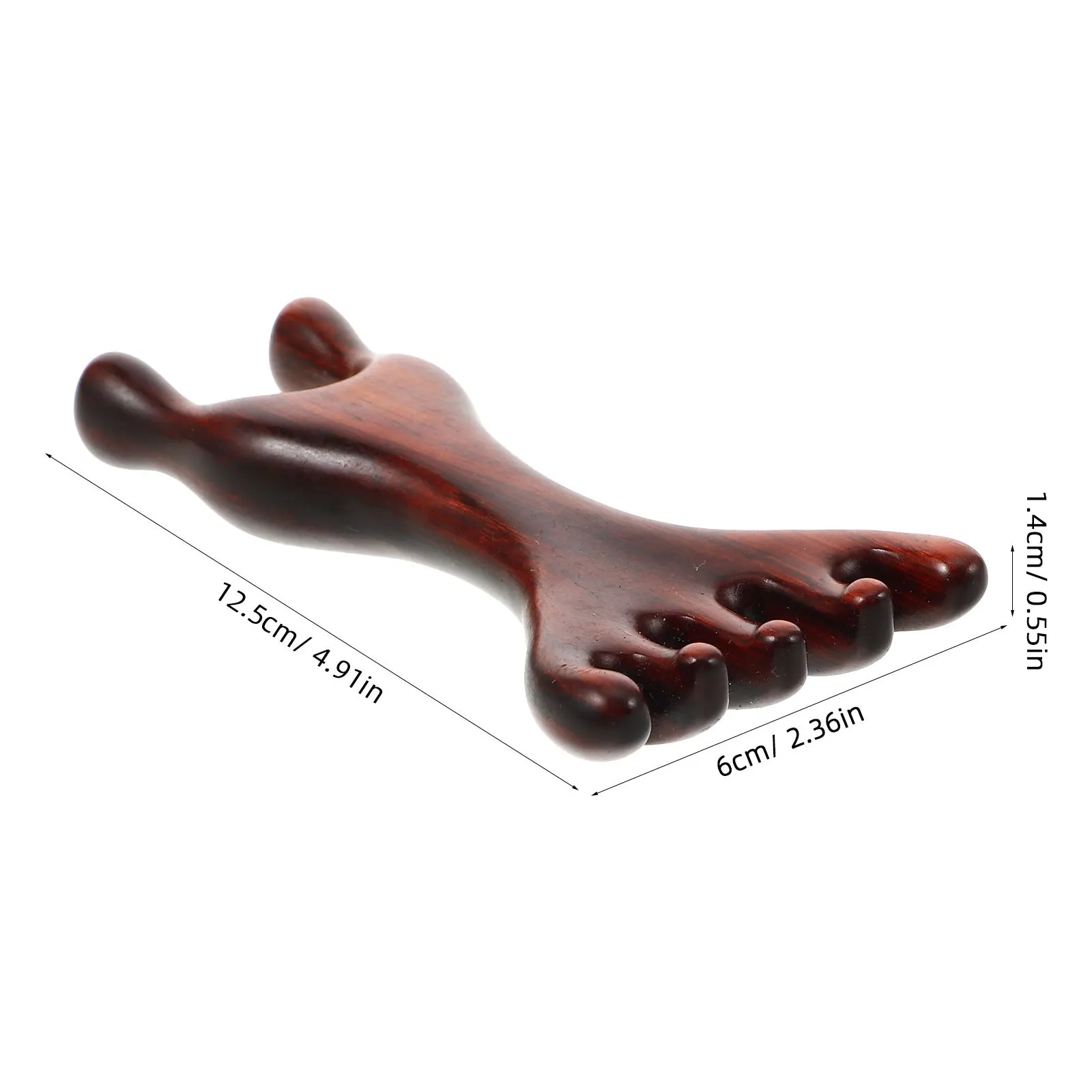 مدلك الوجه الخشبي، أداة غوا شا الصغيرة للوجه على شكل أرنب، مشط تدليك نقطة الوخز للأنف والذقن، عصا تدليك محمولة للدم