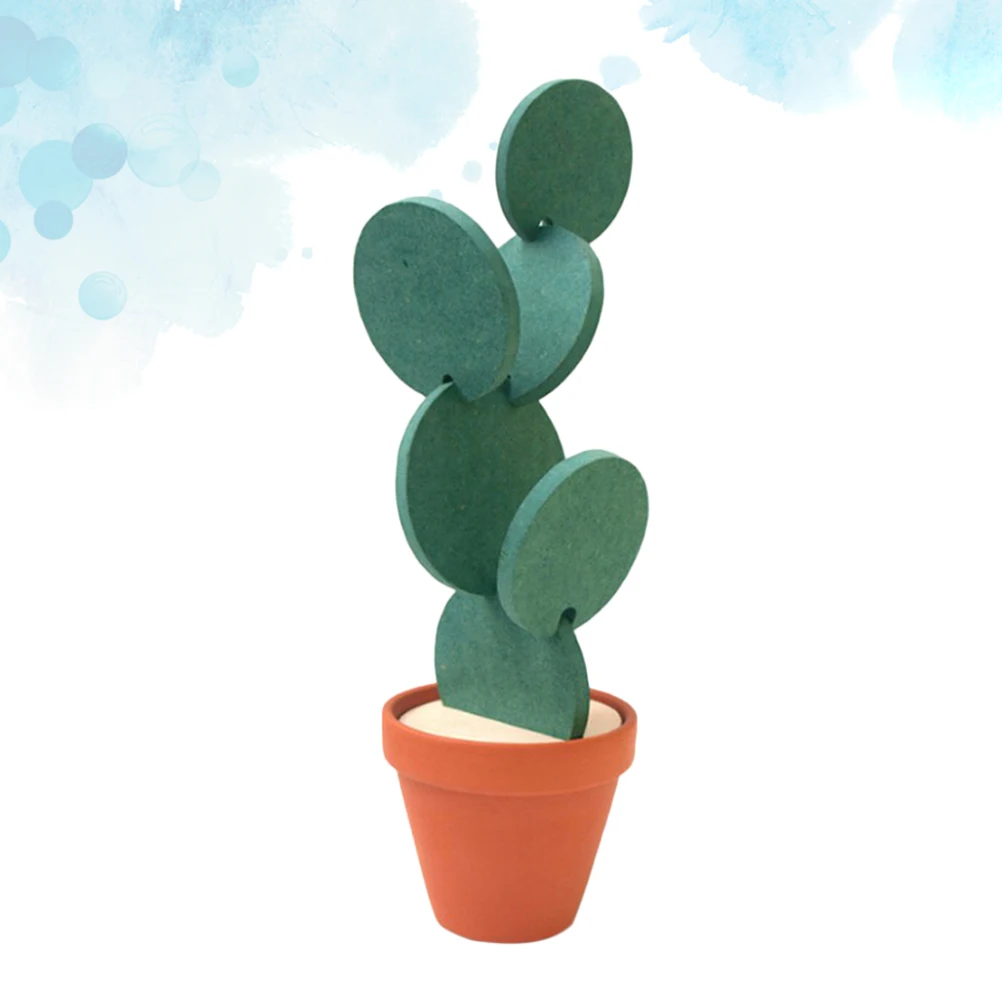 Non slip Coaster Pink Small Succulents Home Decor Mat Pad Multifunction Silicone Mat Heat Resistant Washable Kitchen