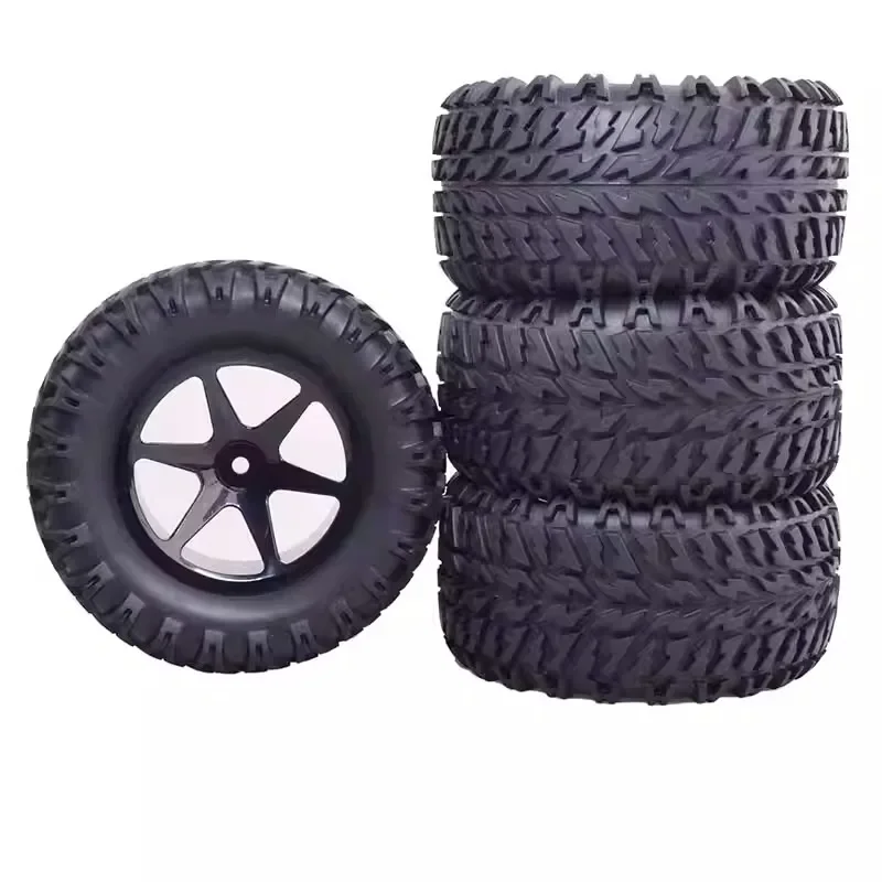 4 pezzi 104mm diametro lager piede ruota in gomma pneumatico con 12mm esagonale per 1/16 MJX Hyper Go H16 16207 16208 16209 16210