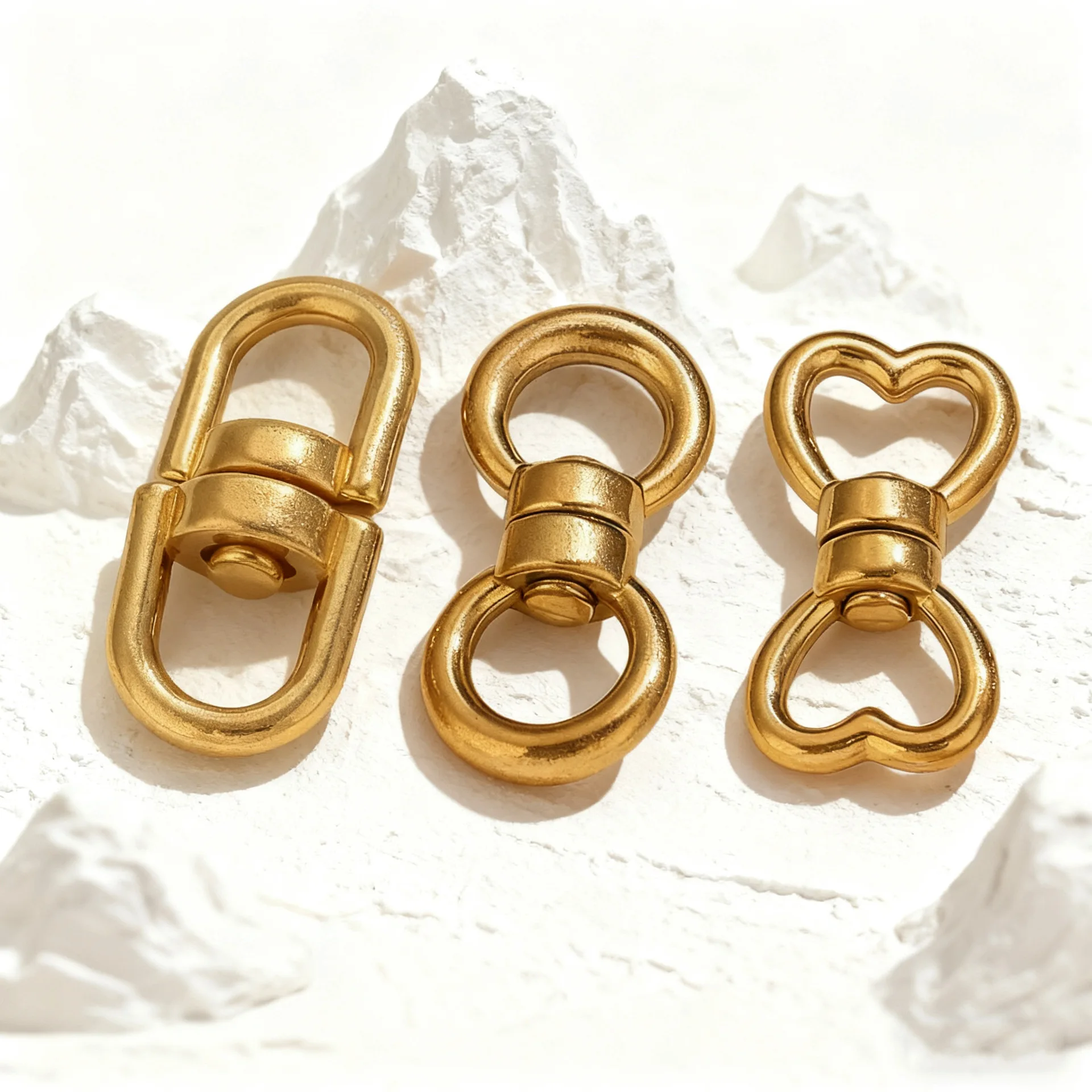 

20 шт./лот, металлическая вращающаяся пряжка из нержавеющей стали с 8 символами, аксессуар для ювелирных изделий «сделай сам»