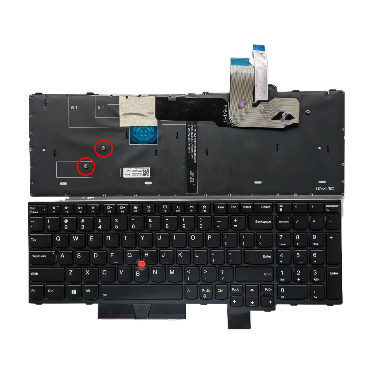 New US Language  Backlit Keyboard For Lenovo Thinkpad T15G GEN2 / P15 GEN2 / P17 GEN2 Notebook PC Replacement Keyboard