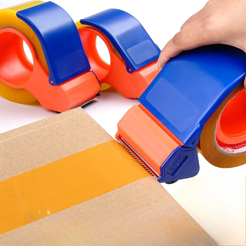 5pcs Adhesive Tape Sealing Box Cutter Transparent Tape 4.8-6cm Large Manual Sealing Tool Express Packing Tape Tearing Tool Base