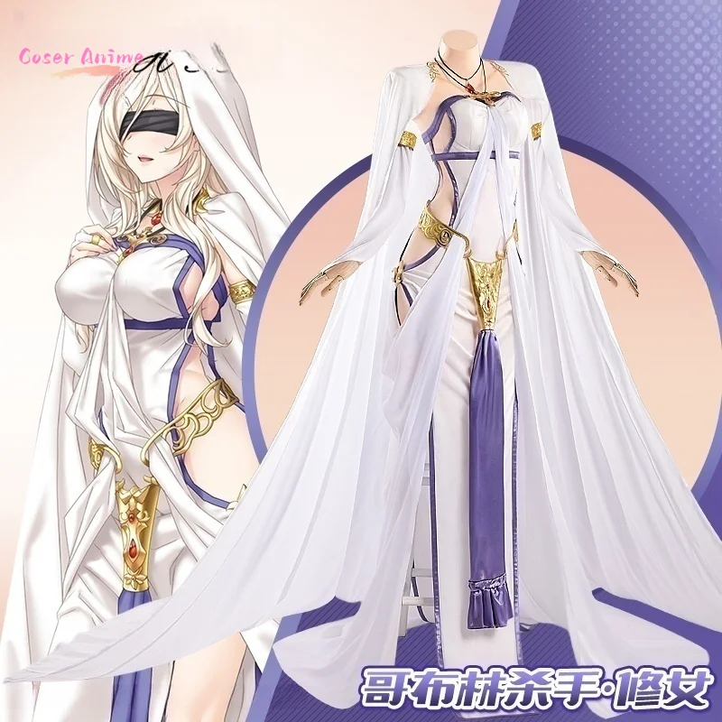 

Аниме Goblin Sword Maiden Slayer Косплей Костюм Sword Maiden Nun платье сексуальное нижнее белье частная фотосессия