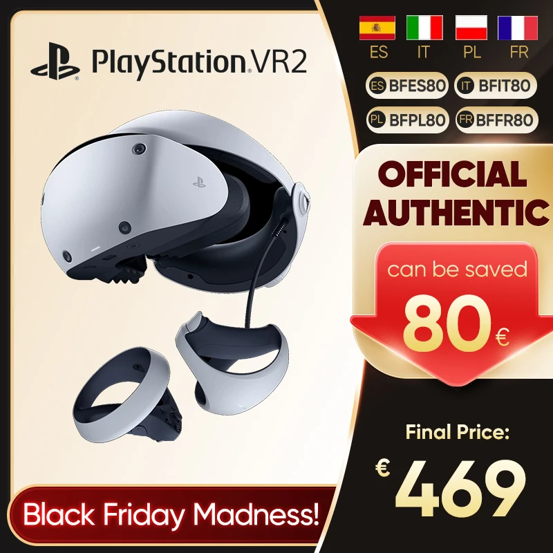 Sony PlayStation VR2 PS VR2 PS5 Playstation 5 Sony PS5 PS VR Console Virtual Reality Headset Communication