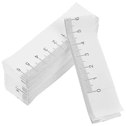 Fita de medição de papel dupla face descartável, régua de medida, fita para uso médico de cabeça de bebê, 100pcs