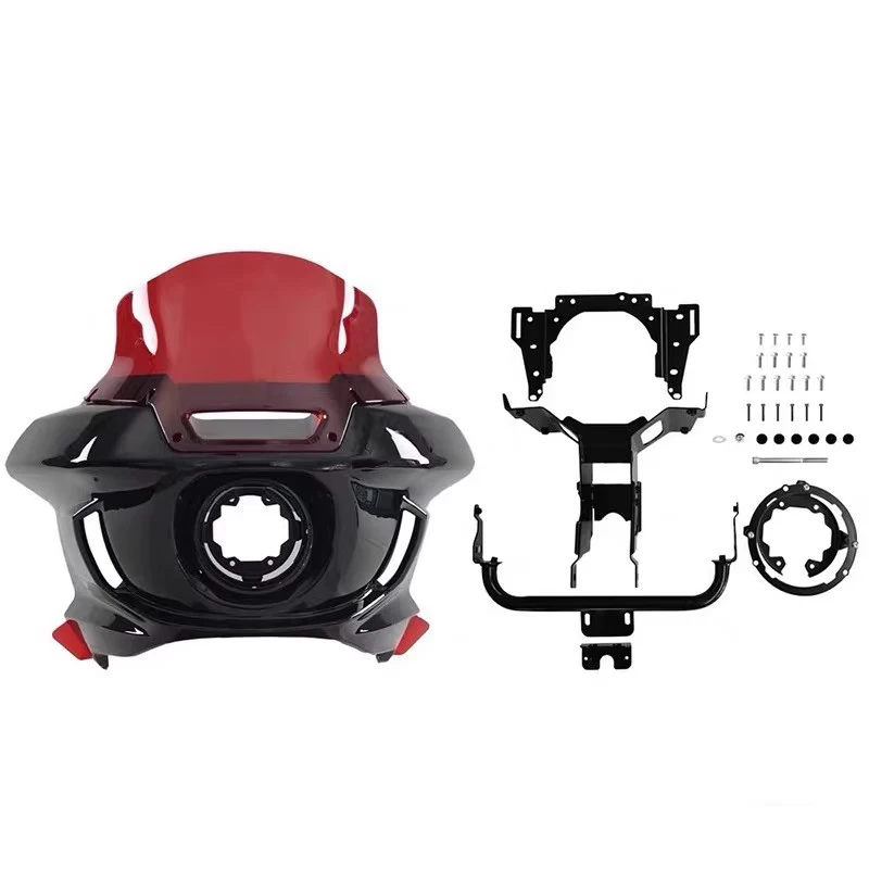 For Harley-Davidson Softail Low Rider S Street Bob Fat Bob DS Style Front Hood Head Cover Motorcycle Accessory