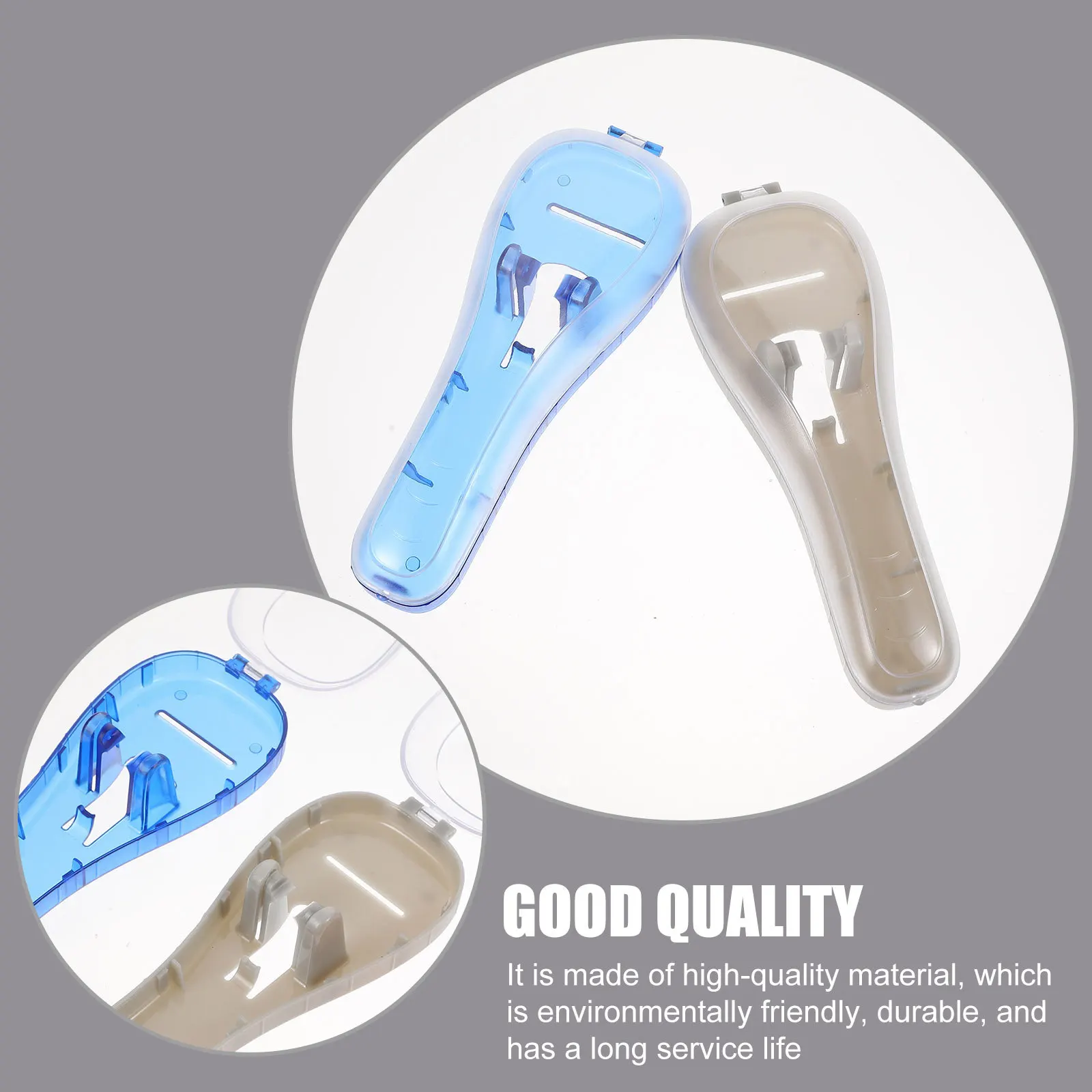 3 قطعة صناديق تخزين ماكينة الحلاقة السفر استخدام المحمولة مقاوم للماء الحلاقة المنظم خفيفة الوزن الرجال ماكينة حلاقة حمل صندوق الحلاقة #6