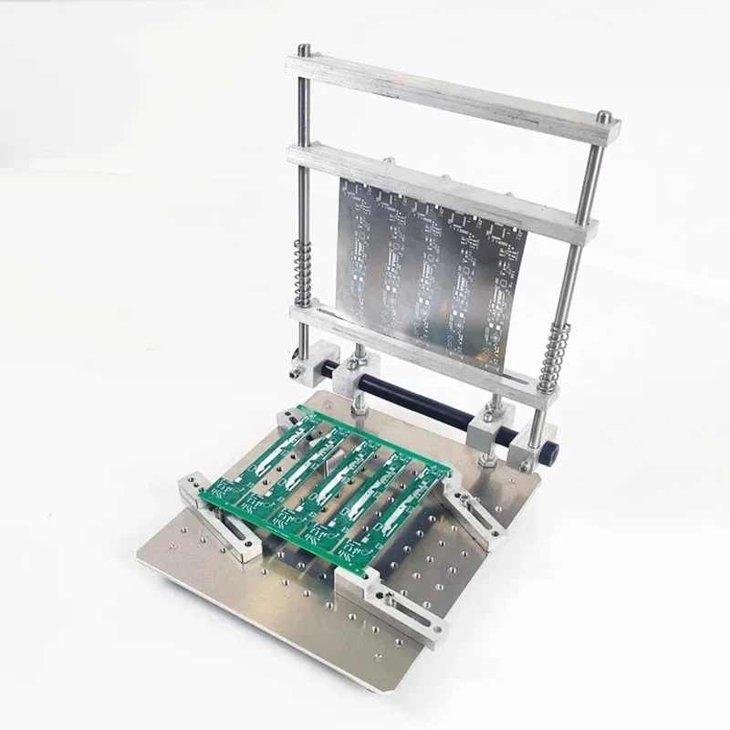 Manual Small Machine Manual Screen Printing Station PCB Stencil Solder Paste Printing Station SMT Solder Paste Printing