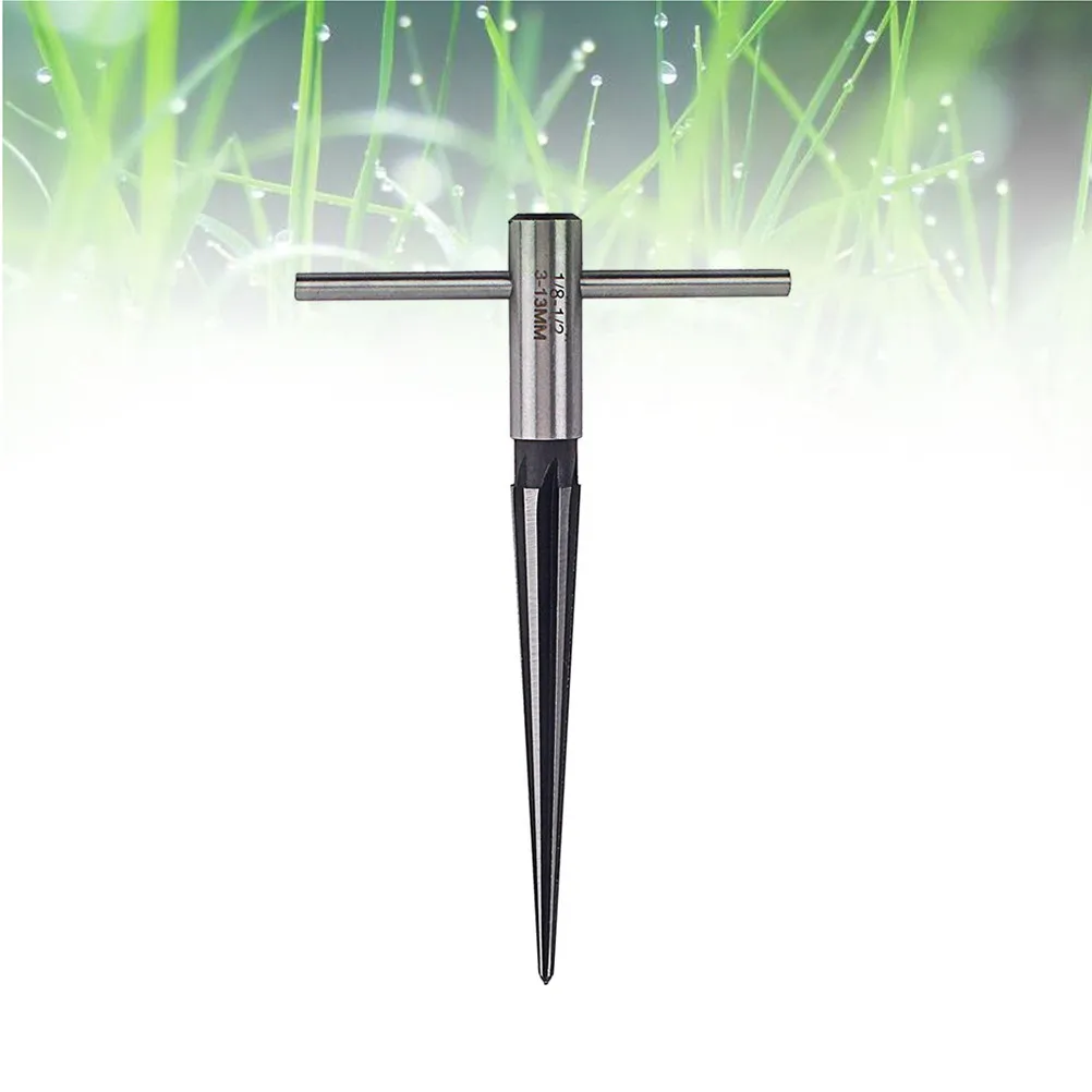 3-13Mm Guitar Drill Reamer T Handle 6 Fluted Tapered Chamfer Cutting Tool Luthier Woodworker Hole Reaming Bit Reamer