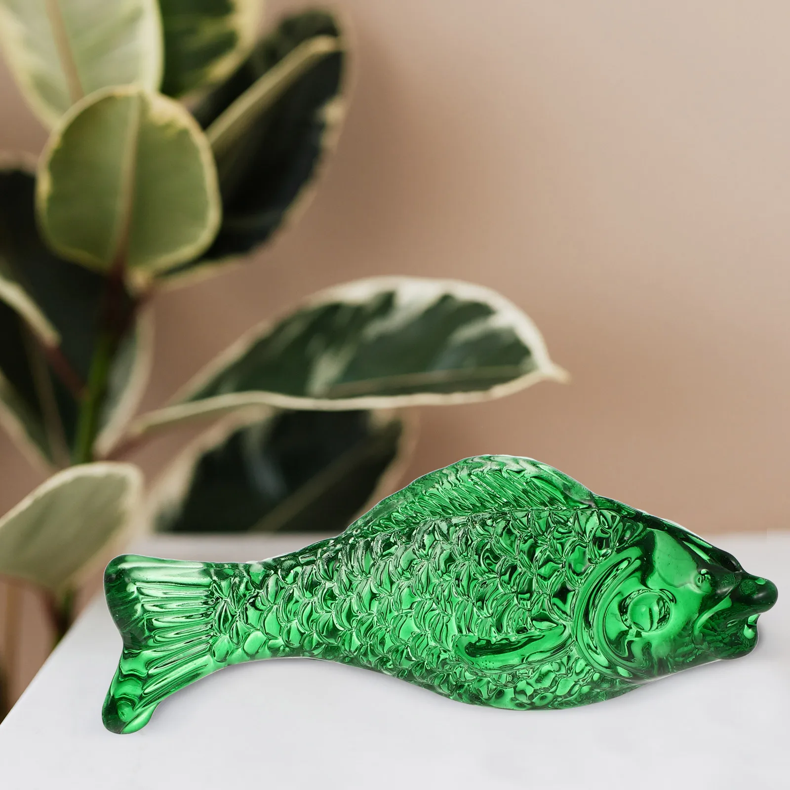 

Crystal Fish Ornaments Home Decor Aquarium Decorations Realistic Shape Material Unique Gift Christmas New Year Wedding