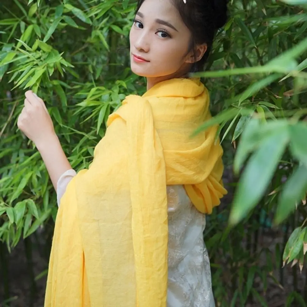 

Summer Sun Protection Scarf Soft Long Pashmina Beach Scarves for Women Men