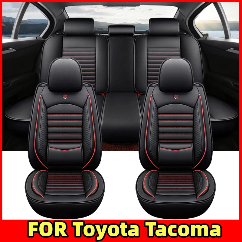 

NEW Car seat cover waterproof artificial leather wear-resistant front and rear rows fully seat cover FOR Toyota Tacoma