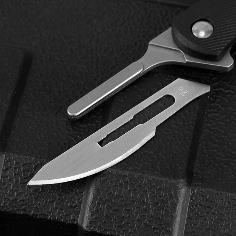 Multi Colors Mini Nylon Glass Scalpel EDC Folding Scalpels Unpacking Open Box Tools Free 10 Blade Outdoor Pocket Key Knife