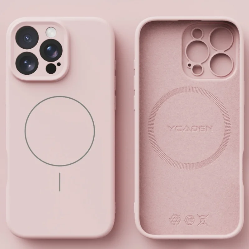 Original For Magsafe Liquid Silicone Soft Case For iPhone 11 12 13 14 15 16 Pro Max Plus XR XS X 16E Magnetic Matte Bumper Cover