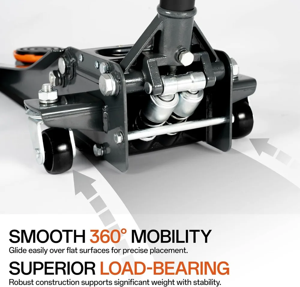 رافعة أرضية هيدروليكية منخفضة المستوى 3 ألوان مع مضخة رفع سريعة، مكابس مزدوجة لصيانة السيارات (لون عشوائي) #6