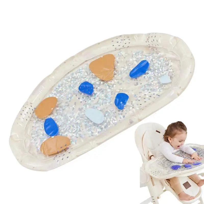 Sensory Water Play Mat Sensory Water Pad Cartoon Play Water Mat For Pets Babies Leakproof Sensory Development Water Playmat For