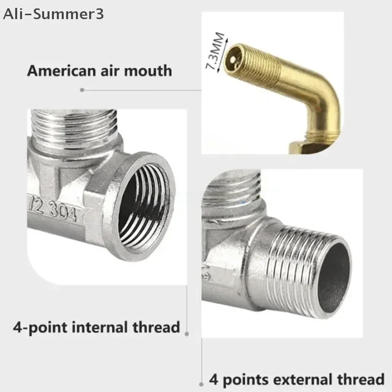 (YY) 1 قطعة 2025 جديد خرطوم حديقة صنبور محول IBC خزان المياه موصل أربع نقاط انبوب ماء التجمد المشترك الكوع فوهة المشتركة