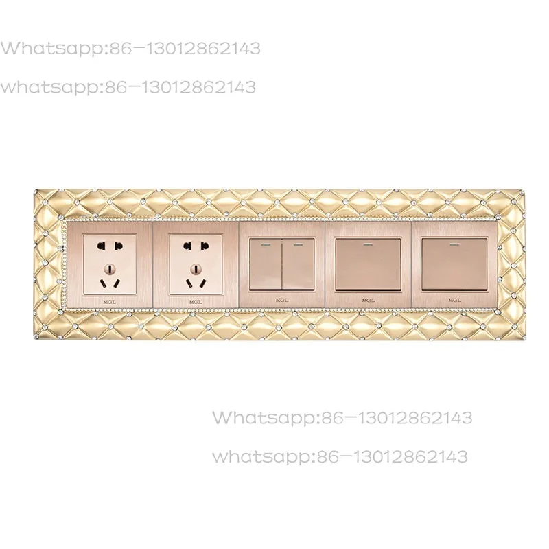 86 type five connected European resin switch sticker socket decoration, protective cover simple modern wall sticker