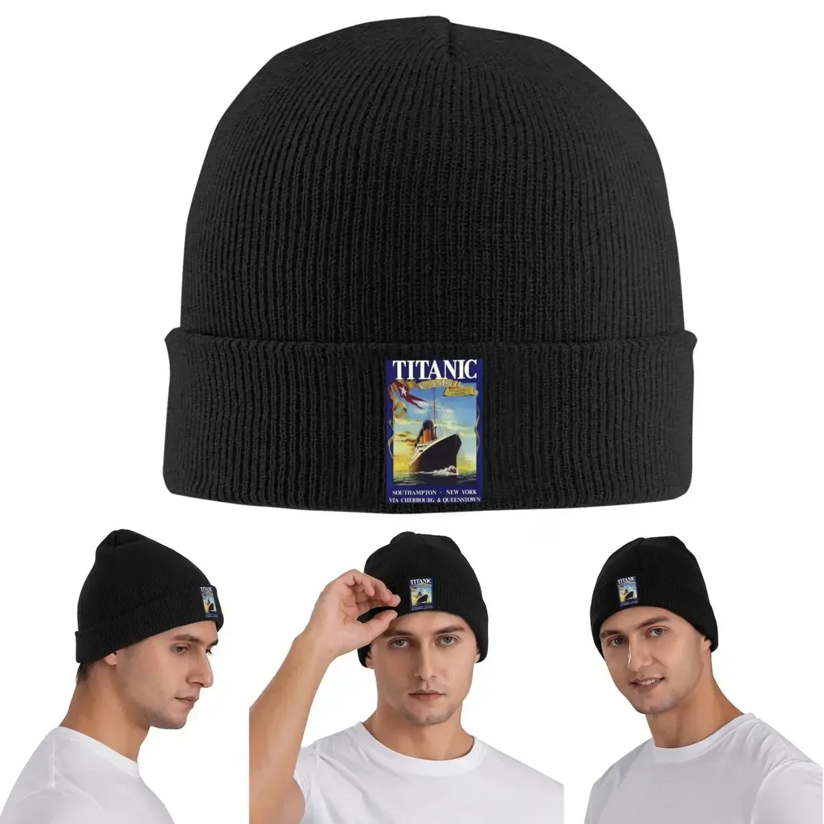 Lavoie Titanic Warm Knitted Cap Winter Knit Bonnet Hat Skullies Beanies Hip Hop Caps For Unisex