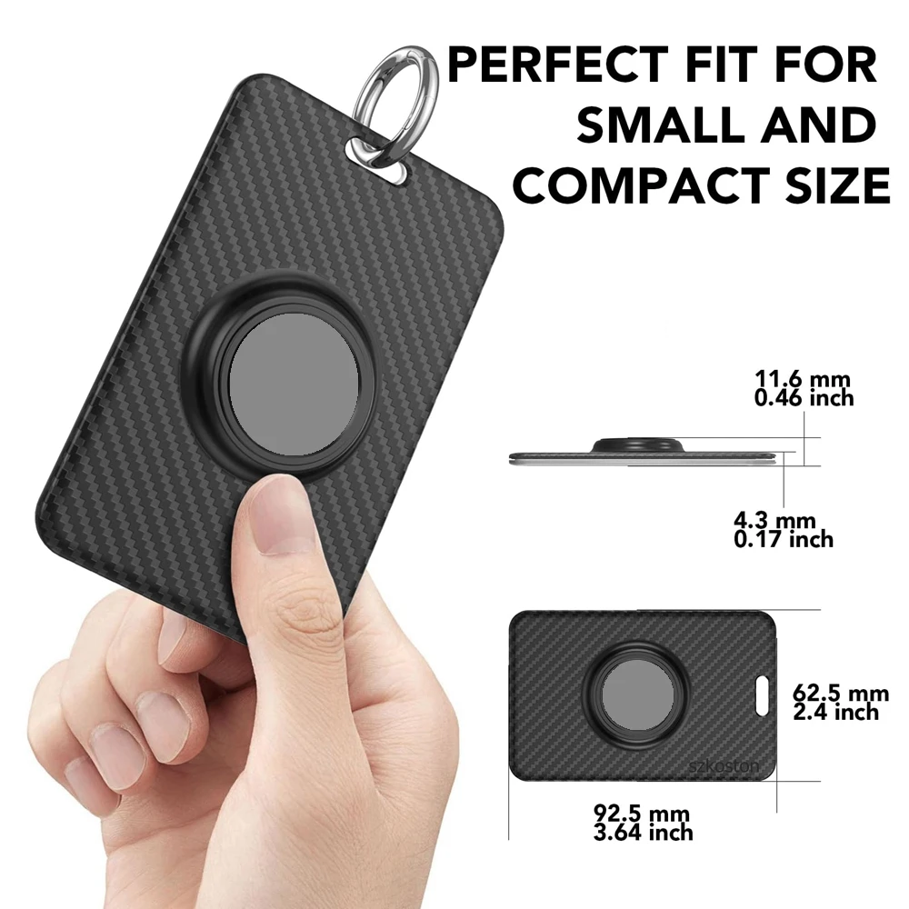 Card Holder for Airtag Case Thin Protective Cover Fit for Tesla Key Cards Wallet Handbag ID Card Air Tag Tracker Anti Loss Shell